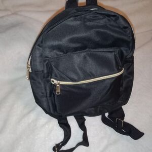 Elegant Black Mini Backpack